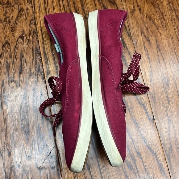 Keds women’s sneakers ( maroon with polka dotted shoelaces) - Picture 6 of 8